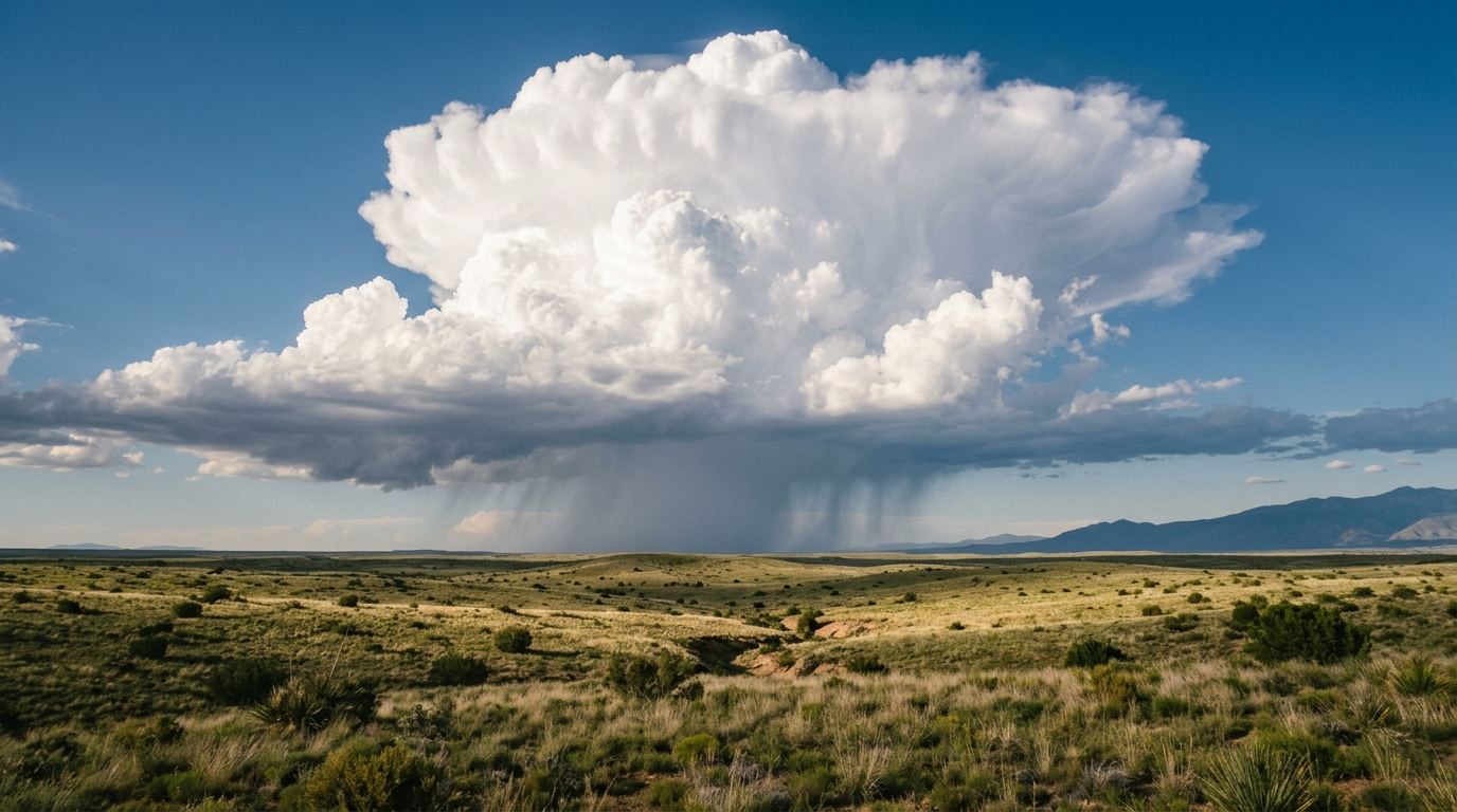 Monsoon cloud building over the high desert